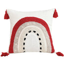 Axyaa Christmas Plush Towel Embroidered Throw Pillowcase for Nordic Home Decor