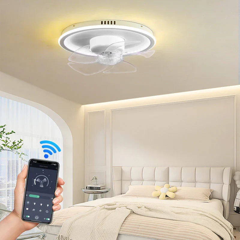 Axyaa RGB Dimmable Ceiling Fan Light for Interior Decor
