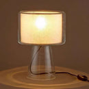 Axyaa Glass Lampshade LED Desk Lamp Minimalist Bedroom Light Fixtures