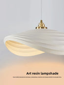 Axyaa Modern White Resin Pendant Light Chandelier for Kitchen Counter