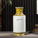 Axyaa Modern Chinese Jingdezhen Ceramic Powder Color Vase Arrow Tube