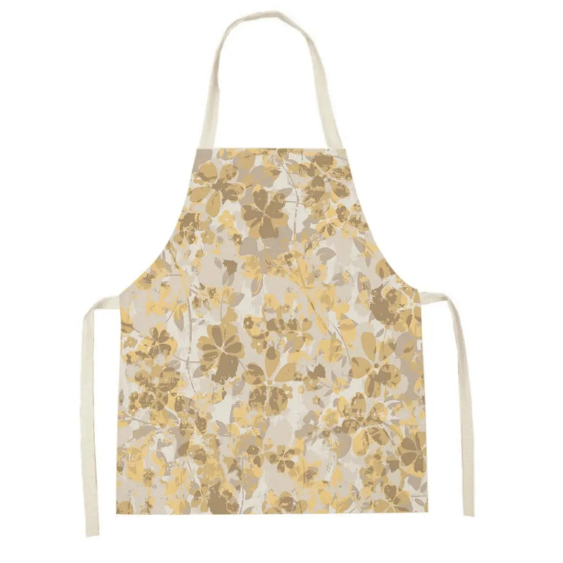Axyaa Pink Tulip Kitchen Apron for Men and Women - Minimalist Floral Plant Design