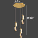 Axyaa Nordic Stair Chandelier Ceiling Light Indoor Lighting for Living Room and Dining Room