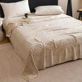 Axyaa Bamboo Fiber Jacquard Double-layer Gauze Cold Blanket Towel Quilt