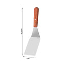 Axyaa Steel Steak Spatula with Wooden Handle - High Temperature Resistant Turner