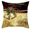 Axyaa Christmas Bells & Gifts Decor Pillow Cover for Sofa, Bedroom, Car