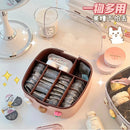 Axyaa Kawaii Desk Organizer with Sticker Lid - Cute Plastic Jewelry & Stationery Storage Box