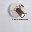 Axyaa Modern Wood & Stone Wall Lamp for Home Hallway Decor
