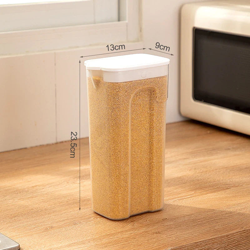 Axyaa Sealed Grain Rice Container Storage Box, Moisture-Proof Kitchen Organizer