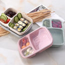 Axyaa Wheat Straw Bento Box with Compartment - Eco-Friendly & Microwave Safe