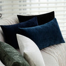 Axyaa Chenille Throw Pillowcase 30X50cm Solid Color Cushion Cover for Living Room