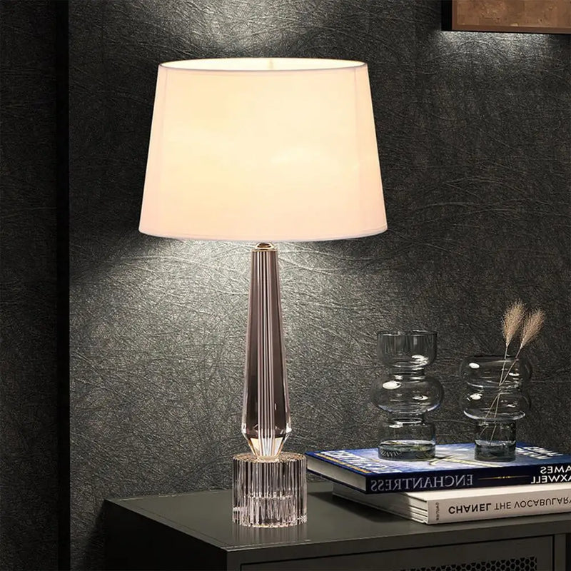 Axyaa Crystal Table Lamp Remote Control LED Light Fixture