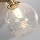 Axyaa Nordic LED Ceiling Light Clear Glass Copper Ceiling Lamp