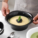 Axyaa Ceramic Edge Bowl Set for Serving, Soup, Salad, Fruit & Noodles