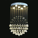 Axyaa Large LED Crystal Chandeliers for Modern Living Room & Hotel Interior