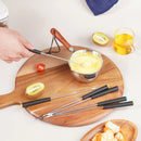 Axyaa Stainless Steel BBQ Forks with Heat Resistant Handle