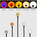 Axyaa Sunset Rainbow Lamp: LED Projector Night Light for Bedroom and Photography