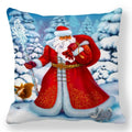 Axyaa Santa Print Pillowcase for Christmas and New Year Decor