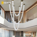 Axyaa Luxury Pear Necklace Chandelier for Living Room Dining Room Foyer