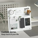 Axyaa Desktop Magnetic Board with Stand and Clamp - Metal Display for Magnets