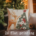 Axyaa Christmas Animals Pattern Cushion Cover for Sofa, Bedroom, Car – Home Decor
