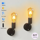 Axyaa Rechargeable Vintage Wall Lamp with Remote Control and Touch Dimmer