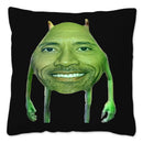 Axyaa Rock Face Cushion Cover: Funny Meme Throw Pillow for Home Decoration
