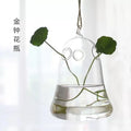 Axyaa Angel Glass Vase for Living Room Decor with Hanging Hydroponic Flowers