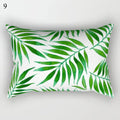 Tropical Green Plant Decor Throw Pillow Cover by Axyaa for Modern Bohemian Style