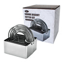 Axyaa Stainless Steel Circle Cookie Cutter Set for Baking & Pastry