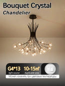 Axyaa Scandinavian Dandelion Chandelier LED Crystal Lighting