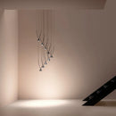 Axyaa Minimalist LED Chandelier: High-End Decor for Coffee Shop, Bedroom, Staircase & Restaurant