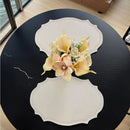 Axyaa Oval Faux Leather Placemats Set for Kitchen Outdoor Indoor Party Table Decor
