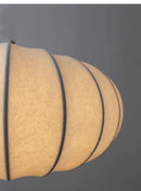 Axyaa Handmade Silk Pumpkin Pendant Lamps - Wabi-sabi Style Lighting