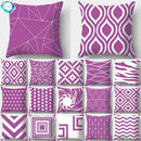 Axyaa Geometric Pattern Polyester Cushion Cover for Sofa Decor or Throw Pillow