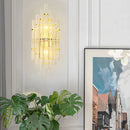 Axyaa Crystal Wall Lamp, Postmodern Light Luxury for Living Room, Bedroom, Staircase Lighting