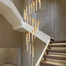 Axyaa Modern Crystal Chandeliers, Staircase Chandeliers, Living Room Lighting Fixtures