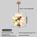 Axyaa Glass Teardrop Chandelier Modern Artistic Designer Pendant Light