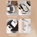 Axyaa Stainless Steel Double-Wall Insulated Coffee Mug with Spoon & Tea Strainer