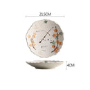 Axyaa Ceramic Vegetable Plate, Household Soup Rice Pasta Tableware, Commercial Salad Plate