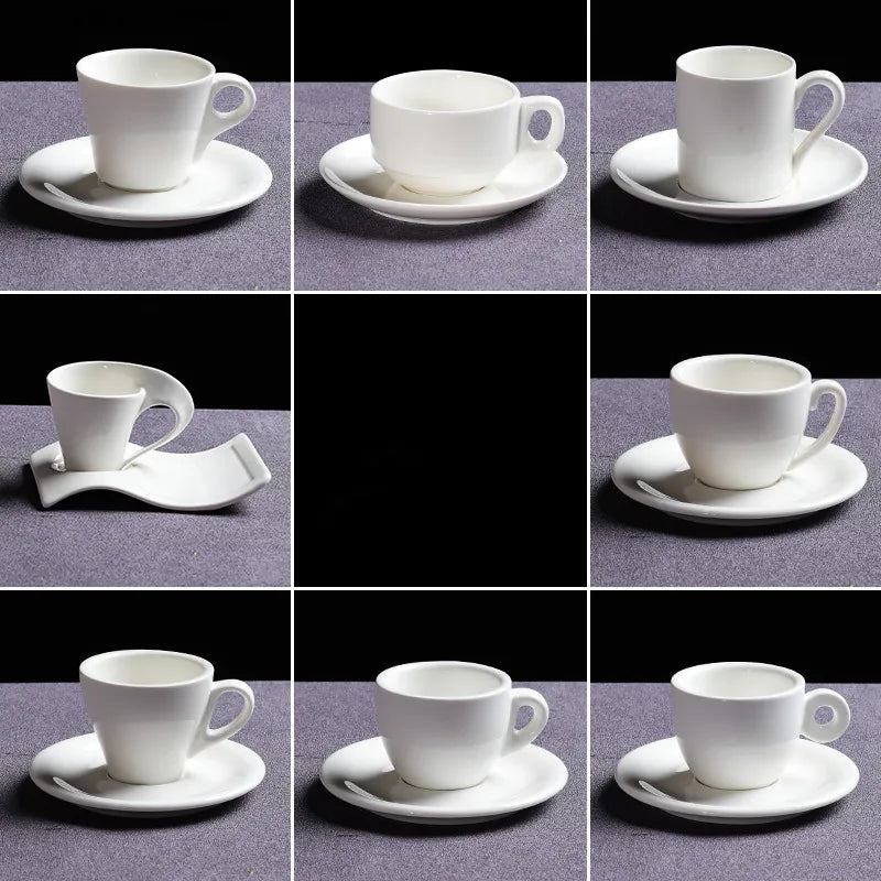 Axya Ceramic Espresso Cup and Saucer Set