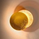 Axyaa Nordic Minimalist Moon LED Wall Light [Gold/Silver]