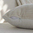 Axyaa Corduroy Patchwork Plush Cushion Cover - Soft Decorative Pillowcase for Living Room