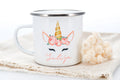Axyaa Kids Unicorn Name Enamel Cup - Personalized, Birthday Gift