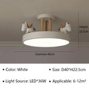 Nordic Modern Unicorn LED Ceiling Lamp for Living Room by Axyaa