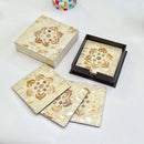 Axya Shell Coaster & Placemat Set - Home Kitchen Luxury Essentials