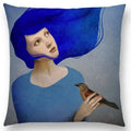 Axyaa Elegant Swan Moon Night Cushion Cover 45*45cm
