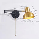 Axyaa Nordic Iron Art LED Wall Lamp for Living Room Bedroom Loft Stair Kitchen