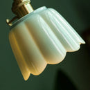 Axyaa Nordic Ceramic Flower LED Pendant Light - Home Decoration Pendant Lamp