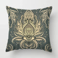 Axyaa Baroque Geometric Throw Pillow Case, Elegant Vintage 45X45CM Cushion Cover for Home